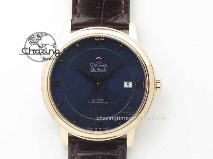 1221 De Ville Power Reserve SS MKF 1:1 Best Edition Black Dial on Black Leather Strap A Packable 7744